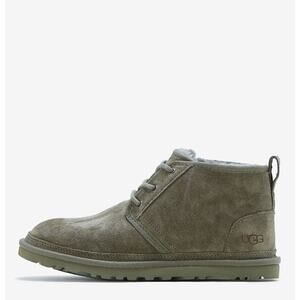 UGG Neumal Lace Up Sherpa Boots Low Olive Green Sz 12 $150